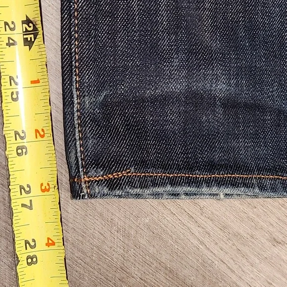 Circle of Friends Jeans Mens 28x27 Blue Selvedge Candiani Italy‎ Distressed - Picture 15 of 16